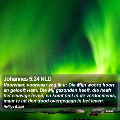 Johannes 5:24 NLD Bible Verse Image