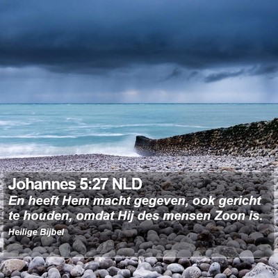 Johannes 5:27 NLD Bible Verse Image