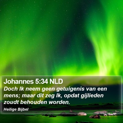 Johannes 5:34 NLD Bible Verse Image