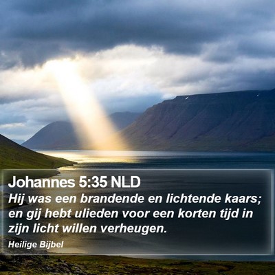Johannes 5:35 NLD Bible Verse Image