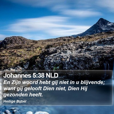 Johannes 5:38 NLD Bible Verse Image