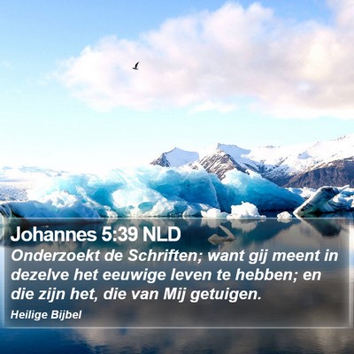 Johannes 5:39 NLD Bible Verse Image