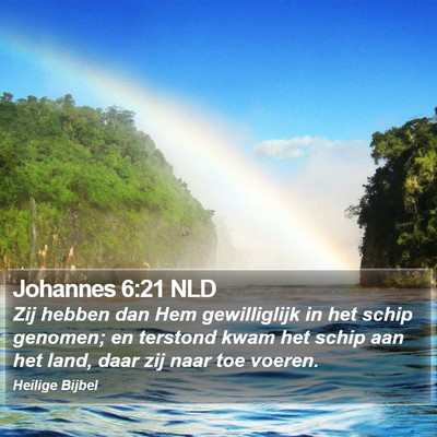 Johannes 6:21 NLD Bible Verse Image