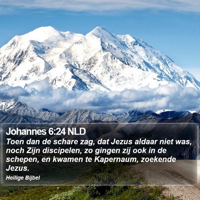 Johannes 6:24 NLD Bible Verse Image