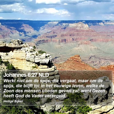 Johannes 6:27 NLD Bible Verse Image