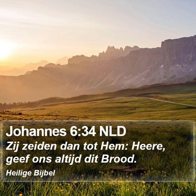 Johannes 6:34 NLD Bible Verse Image