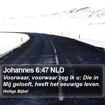 Johannes 6:47 NLD Bible Verse Image