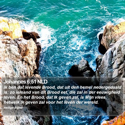 Johannes 6:51 NLD Bible Verse Image