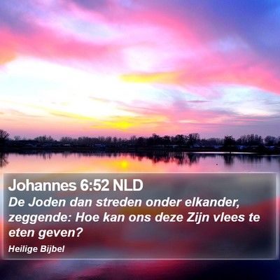 Johannes 6:52 NLD Bible Verse Image