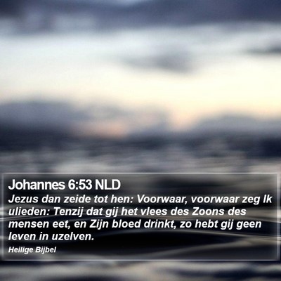 Johannes 6:53 NLD Bible Verse Image