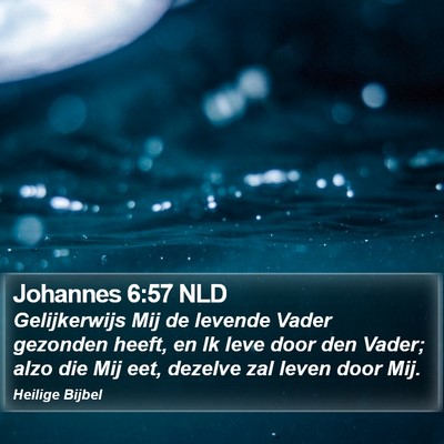 Johannes 6:57 NLD Bible Verse Image