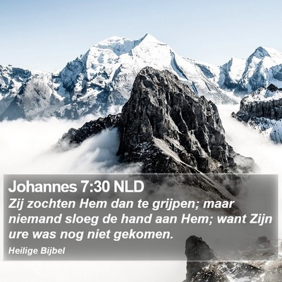 Johannes 7:30 NLD Bible Verse Image