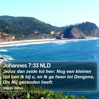 Johannes 7:33 NLD Bible Verse Image