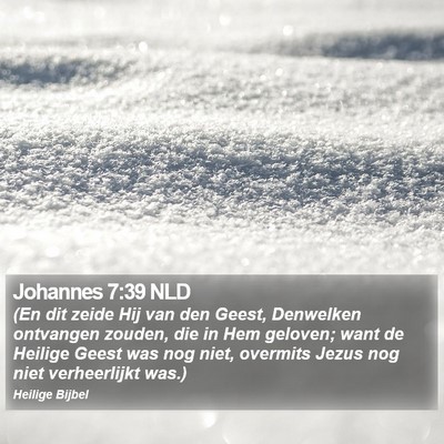 Johannes 7:39 NLD Bible Verse Image