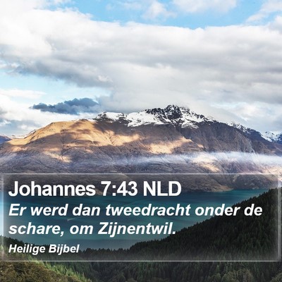 Johannes 7:43 NLD Bible Verse Image