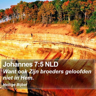 Johannes 7:5 NLD Bible Verse Image