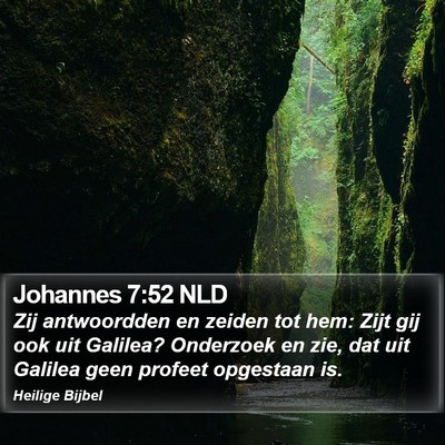 Johannes 7:52 NLD Bible Verse Image