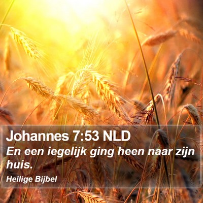 Johannes 7:53 NLD Bible Verse Image