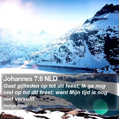 Johannes 7:8 NLD Bible Verse Image