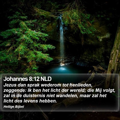 Johannes 8:12 NLD Bible Verse Image