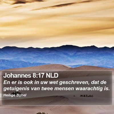 Johannes 8:17 NLD Bible Verse Image