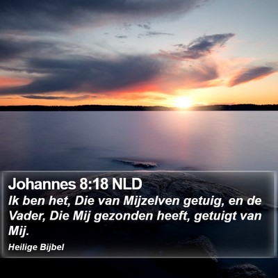 Johannes 8:18 NLD Bible Verse Image