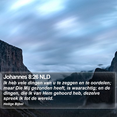 Johannes 8:26 NLD Bible Verse Image