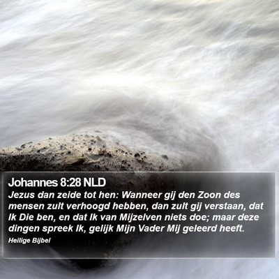 Johannes 8:28 NLD Bible Verse Image