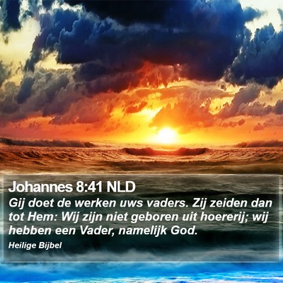 Johannes 8:41 NLD Bible Verse Image