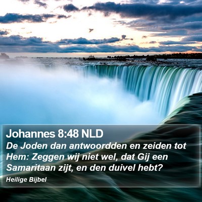 Johannes 8:48 NLD Bible Verse Image