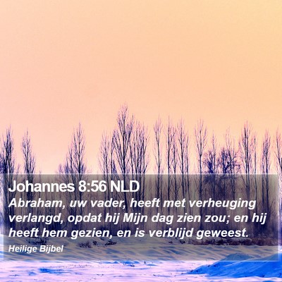 Johannes 8:56 NLD Bible Verse Image