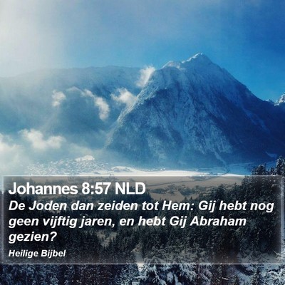 Johannes 8:57 NLD Bible Verse Image