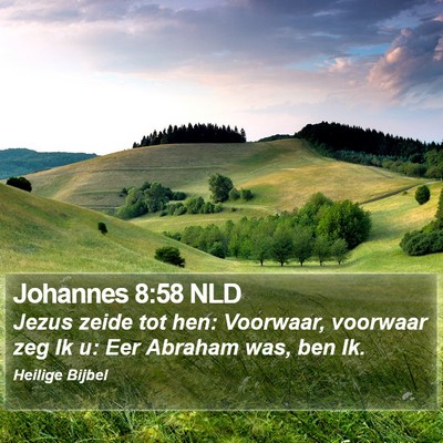 Johannes 8:58 NLD Bible Verse Image