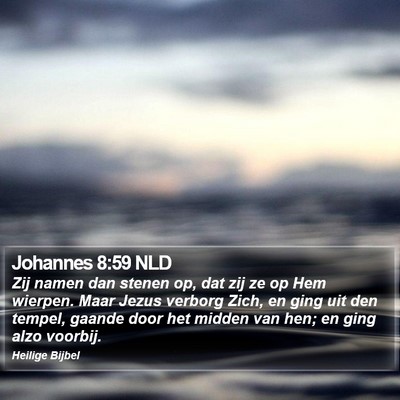 Johannes 8:59 NLD Bible Verse Image