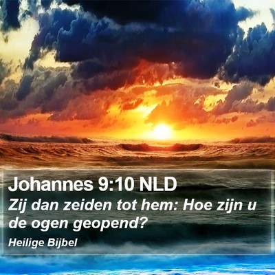 Johannes 9:10 NLD Bible Verse Image