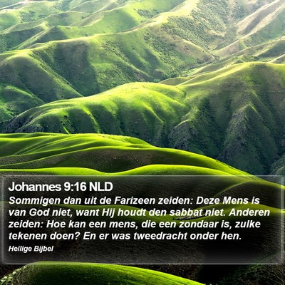 Johannes 9:16 NLD Bible Verse Image
