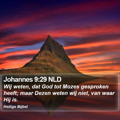 Johannes 9:29 NLD Bible Verse Image