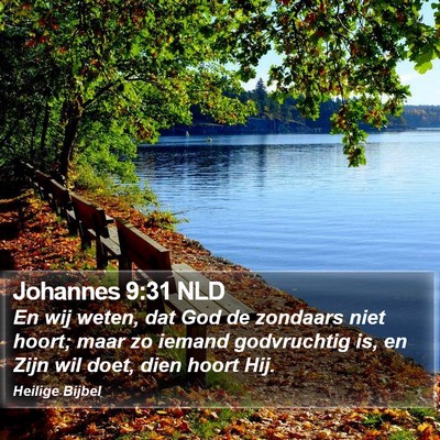 Johannes 9:31 NLD Bible Verse Image