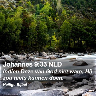 Johannes 9:33 NLD Bible Verse Image