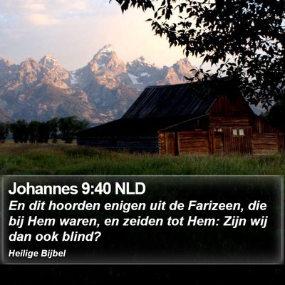 Johannes 9:40 NLD Bible Verse Image