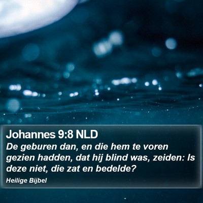 Johannes 9:8 NLD Bible Verse Image
