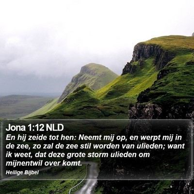 Jona 1:12 NLD Bible Verse Image