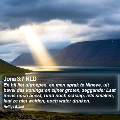 Jona 3:7 NLD Bible Verse Image