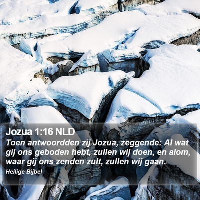 Jozua 1:16 NLD Bible Verse Image