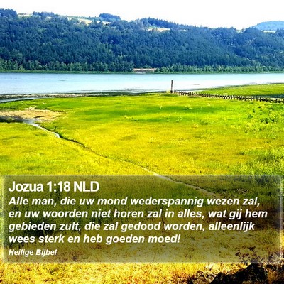Jozua 1:18 NLD Bible Verse Image