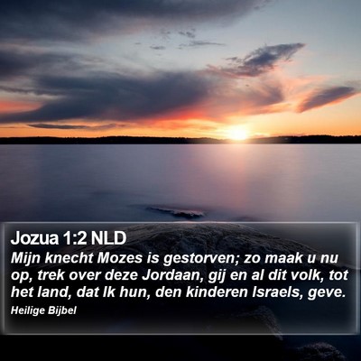 Jozua 1:2 NLD Bible Verse Image