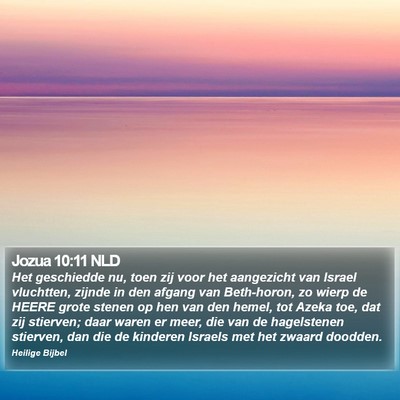 Jozua 10:11 NLD Bible Verse Image