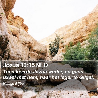 Jozua 10:15 NLD Bible Verse Image