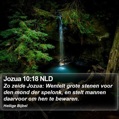Jozua 10:18 NLD Bible Verse Image