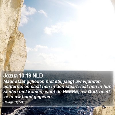 Jozua 10:19 NLD Bible Verse Image